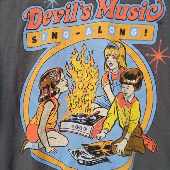 Steven Rhodes Devil's Sing A long tee - Picture 2 of 4